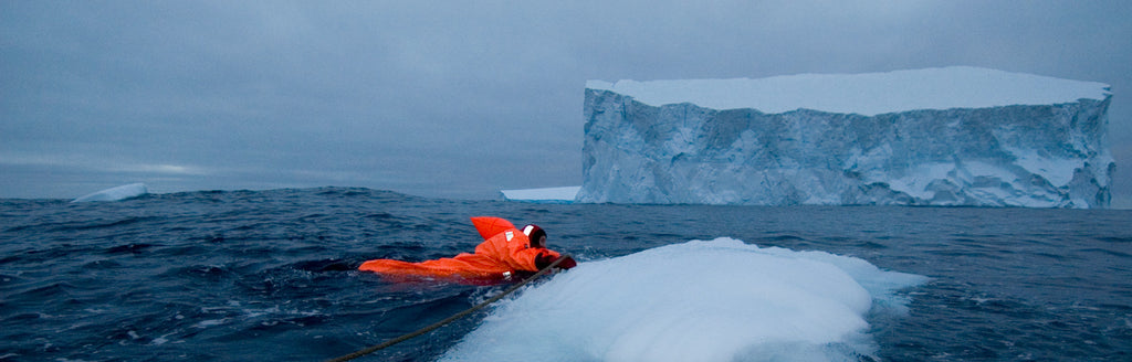 Using a dry suit in arctic waters