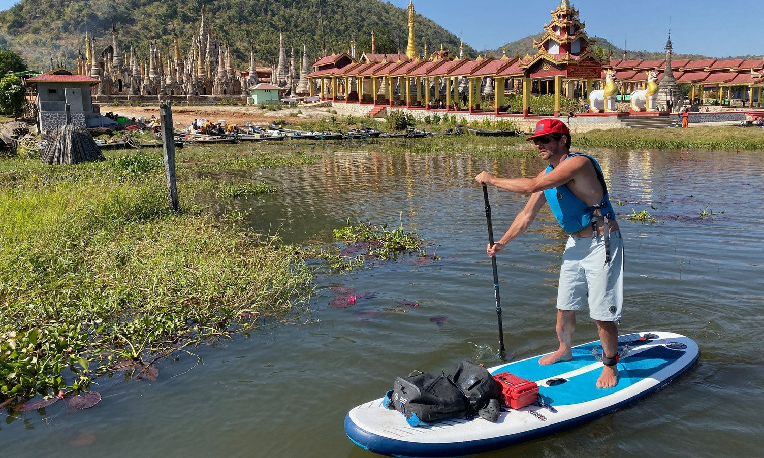 jimmy martinello on a sup