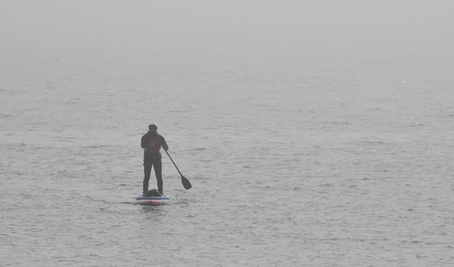 Paddling in the rain