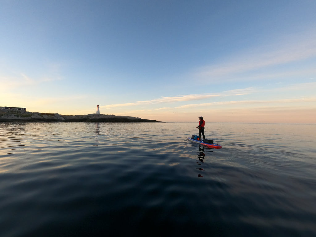 Mariele headed towards a lighthouse