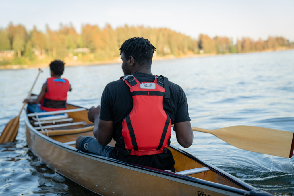 Vibe vest featured in canoe