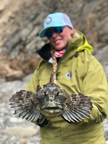 annie nagel with a recently caught fish