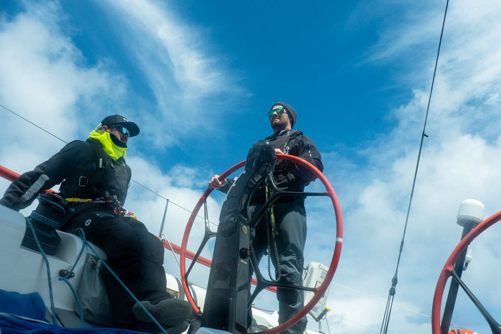 Hunter and Joel switching off at the wheel