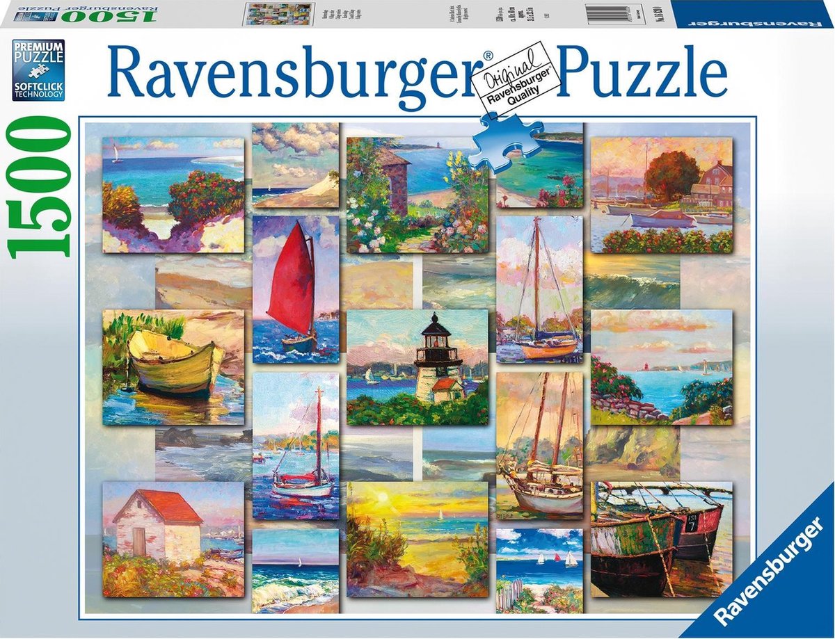 Dor defect kwaadaardig Coastal Collage Ravensburger - 1500 stukjes - Legpuzzel – Puzzels en meer