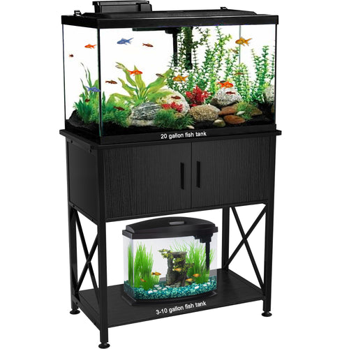 GDLF 55-75 Gallon Fish Tank Stand Heavy Duty Metal Aquarium Stand with  Cabinet for Fish Tank Accessories Storage,52 L*19.68 W,850LBS Capacity :  : Pet Supplies
