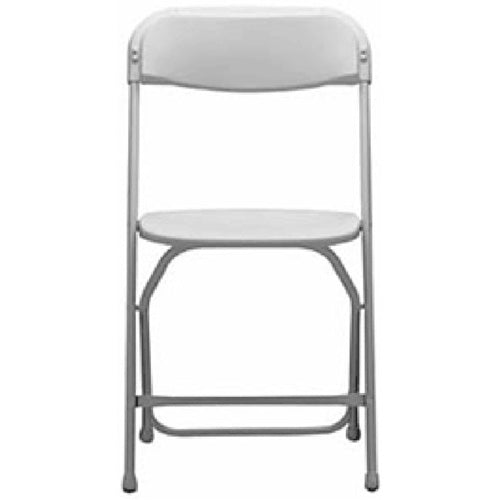 white poly folding chairs