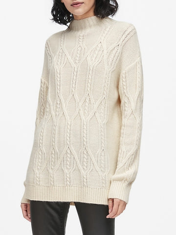 ivory tunic sweater