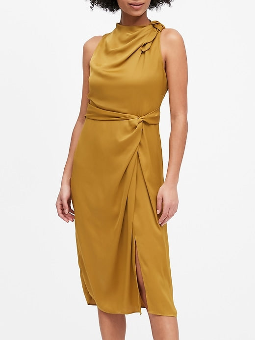 banana republic yellow dress