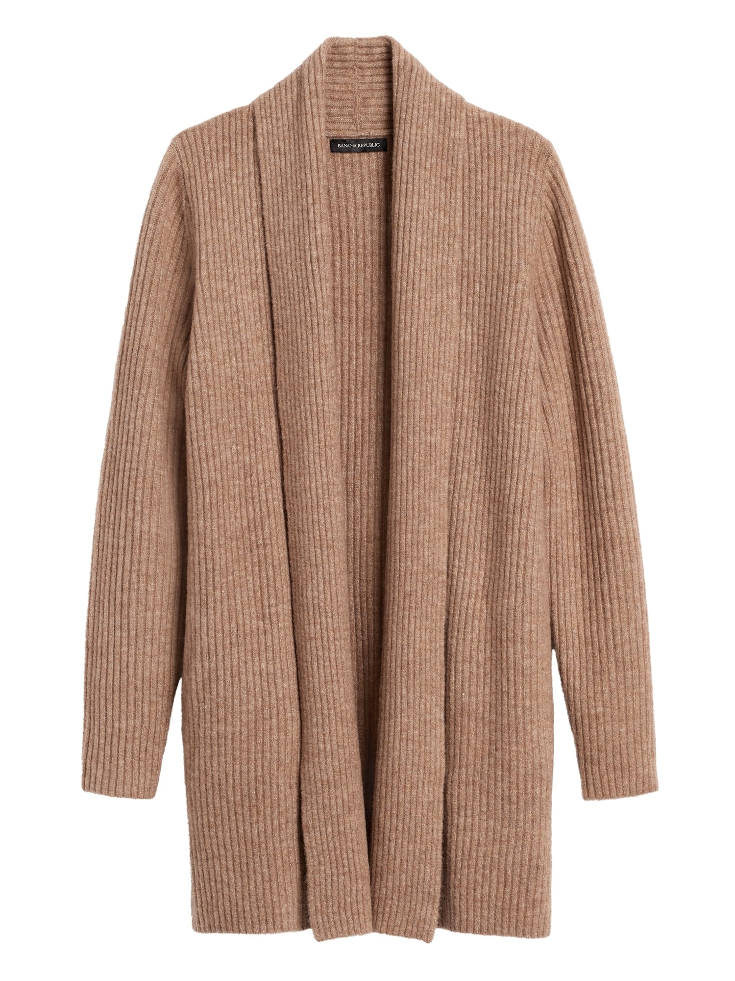 camel long cardigan