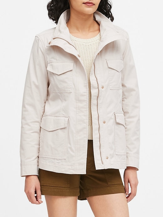 beige utility jacket