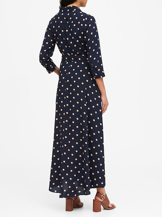 polka dot shirt dress