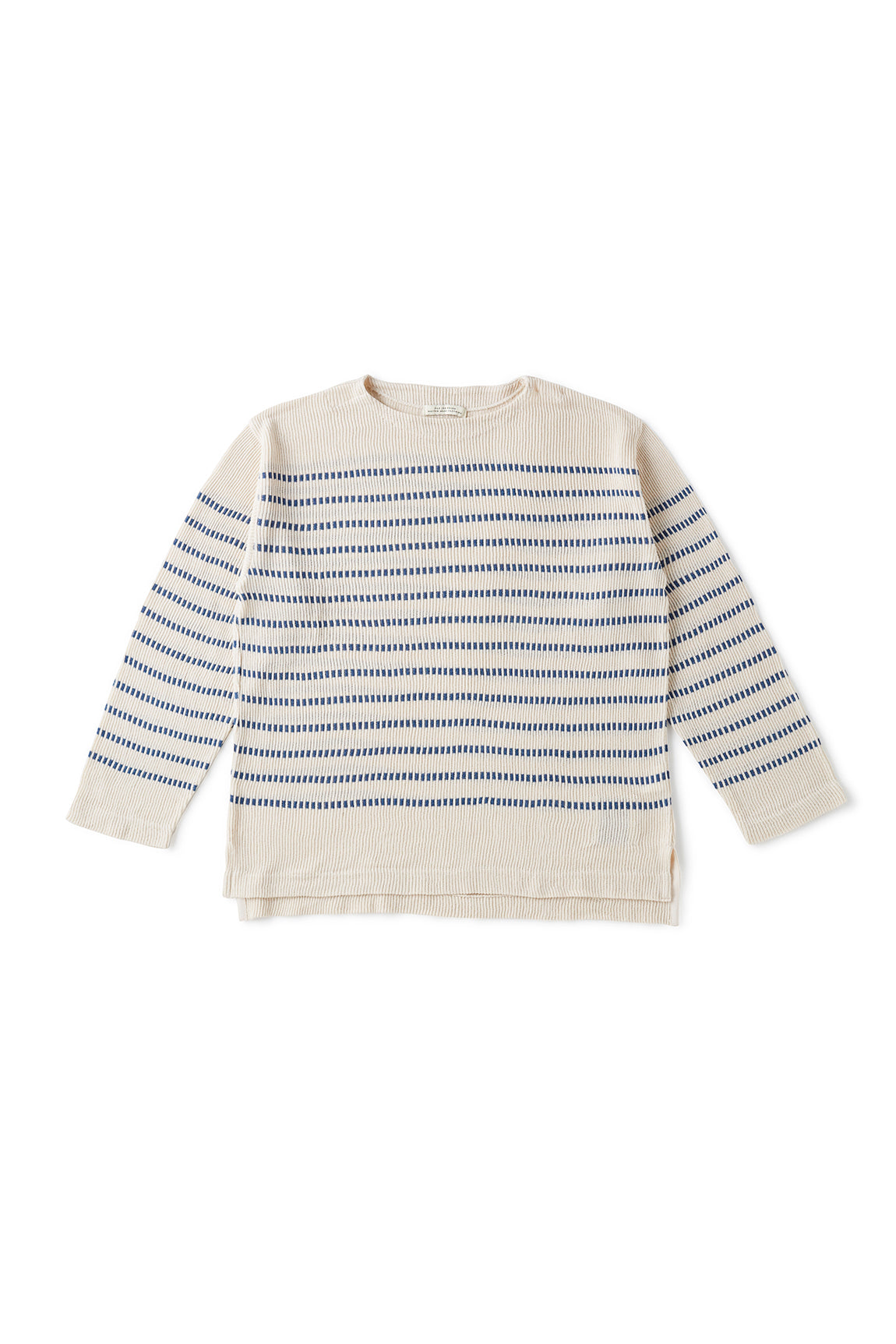 独特な OLD JOE - STRIPE BASQUE BOAT NECK SWEATER NATURAL ad-naturam.fr