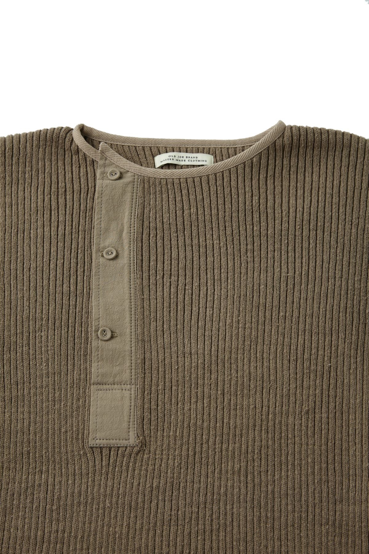 ASYMMETRY FRONT HENLY SWEATER - 231OJ-KN03 – OLD JOE BRAND