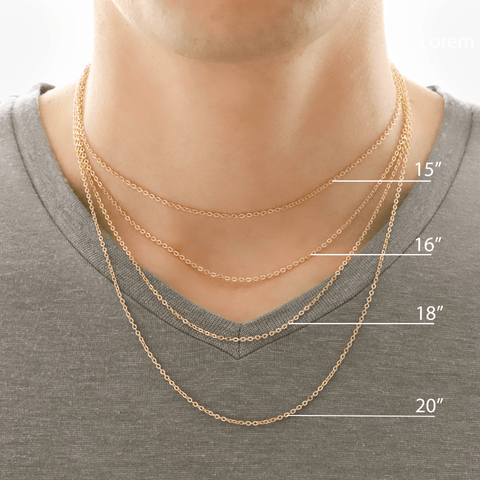 Necklace size for men