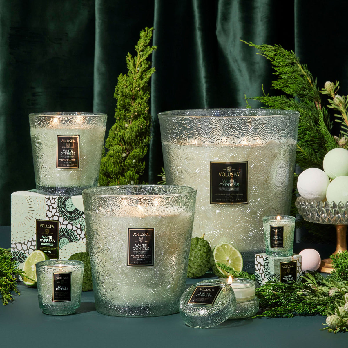 White Cypress - 5 Wick Hearth Candle