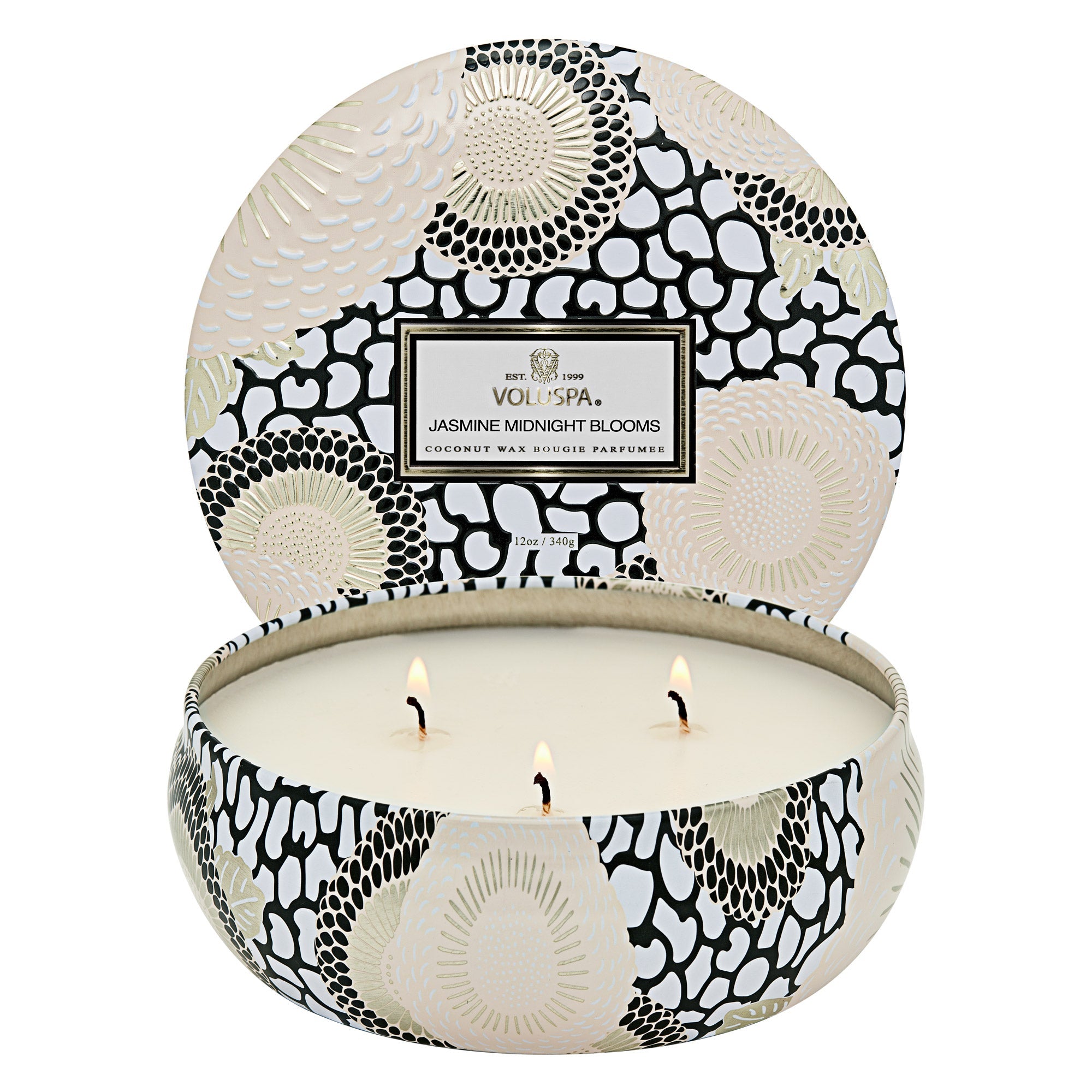 Jasmine Midnight Blooms - 3 Wick Tin Candle