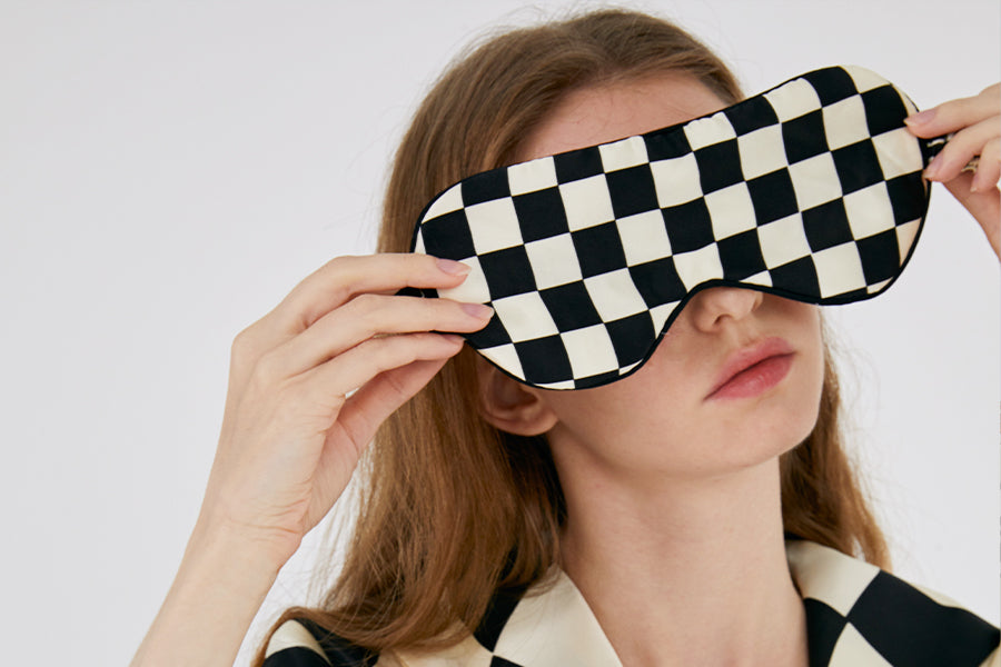 Eye Mask Black Queen of Chess