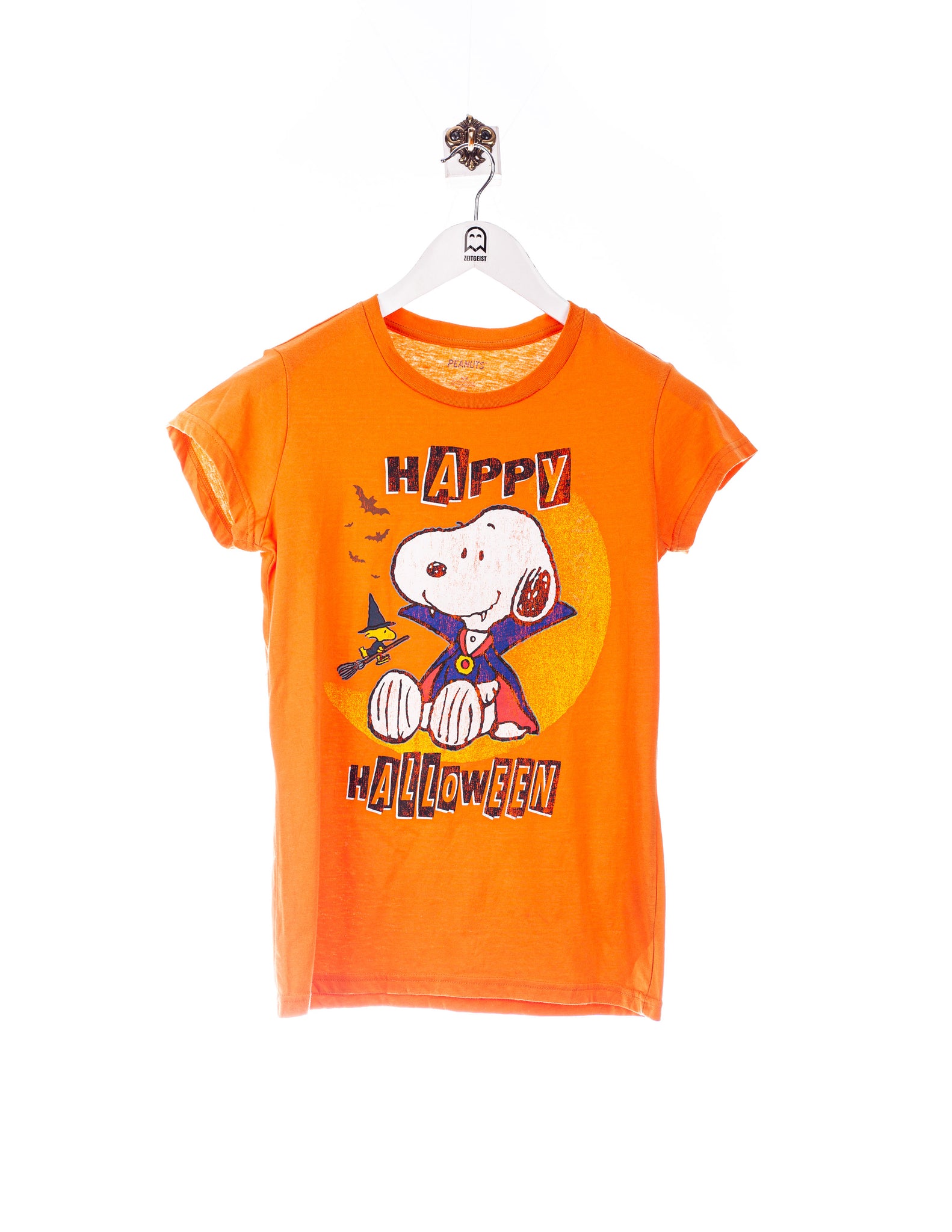 Snoopy Halloween Print T-Shirt Orange