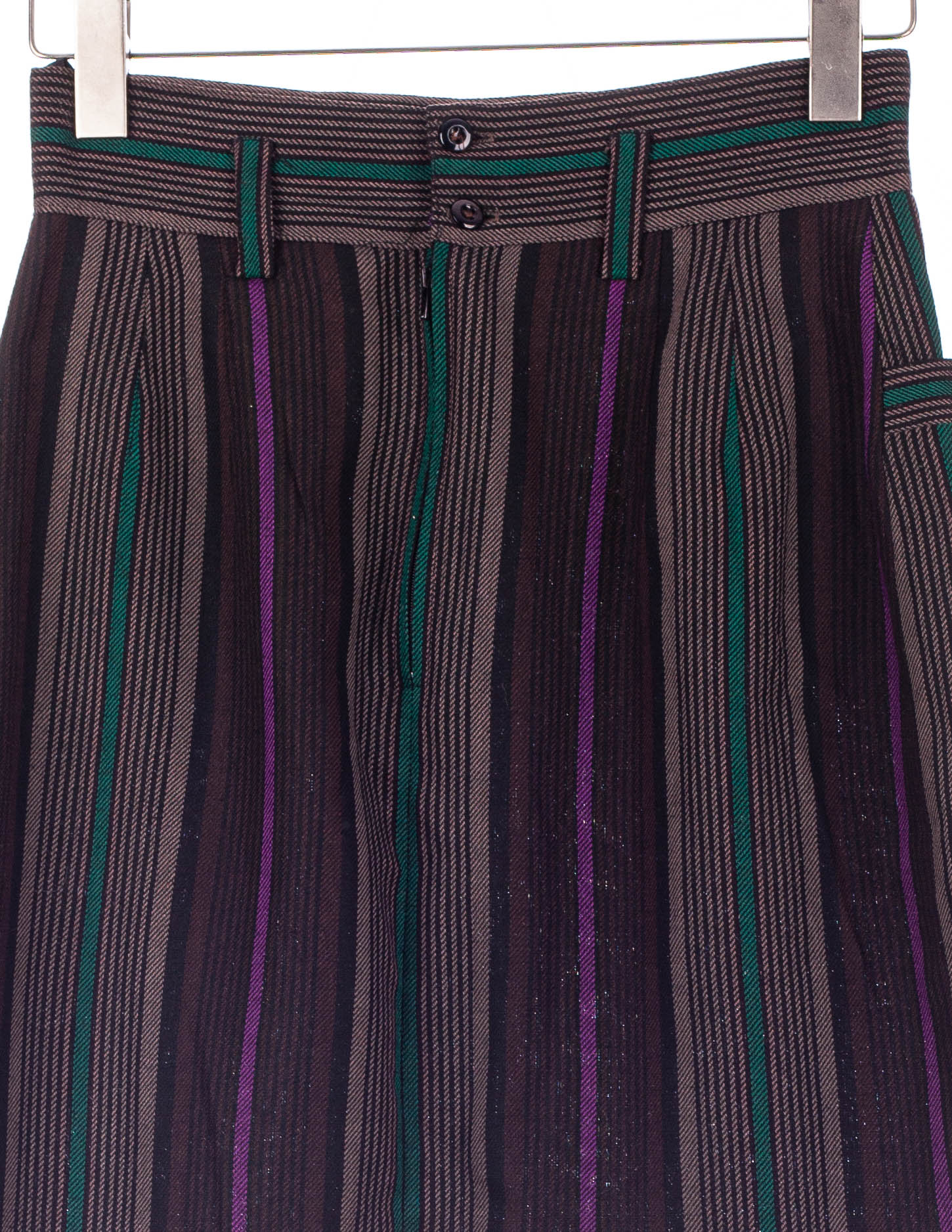 Maxi skirt striped brown / striped