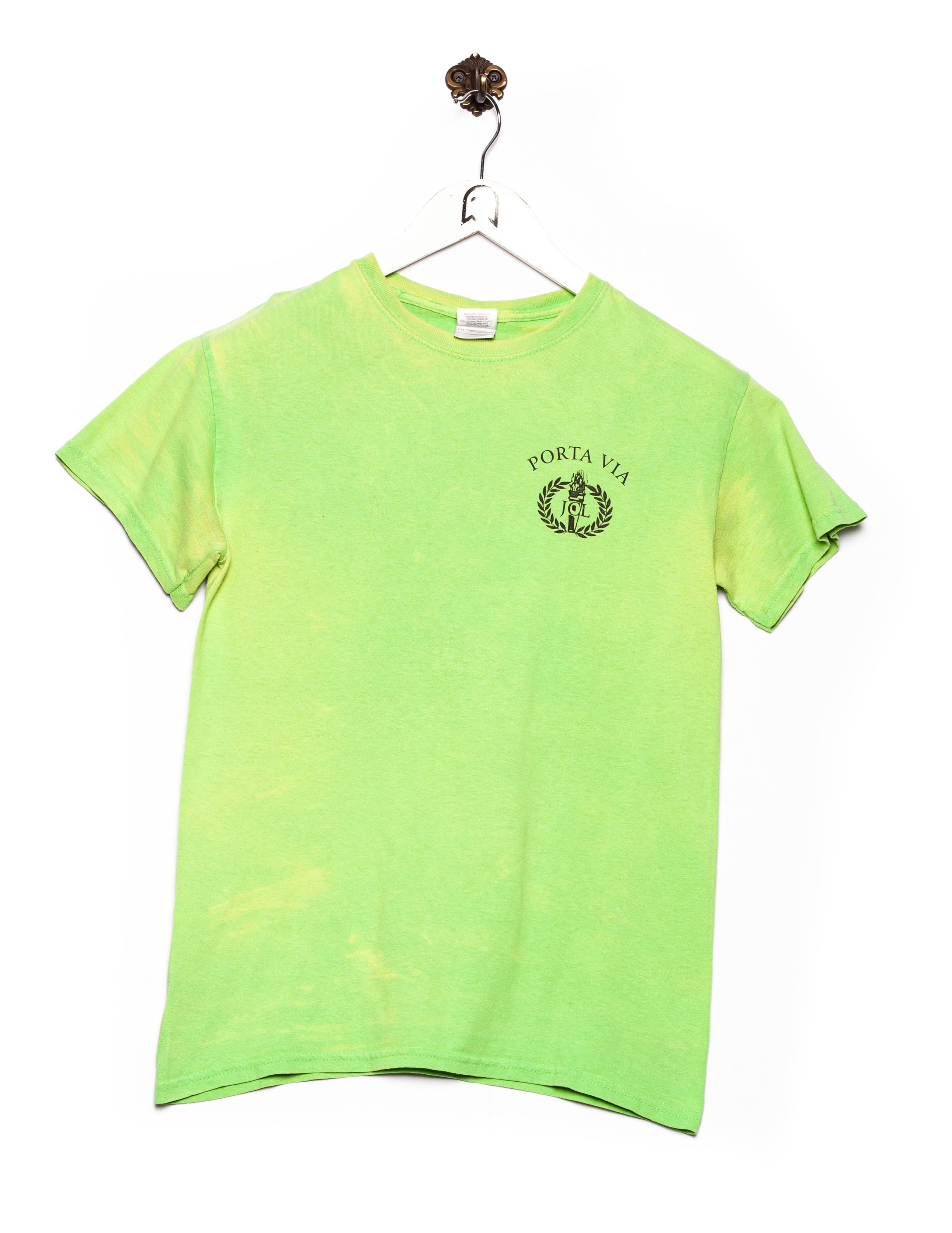 Porta Via Print Green T-shirt Gildan - Zeitgeist Vintage