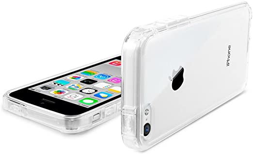 Spigen Coque iPhone 5C [Ultra Transparente Silicone en Gel TPU Souple ]  Coque Originale Housse Etui Anti-Choc pour iPhone 5C (SGP10675)