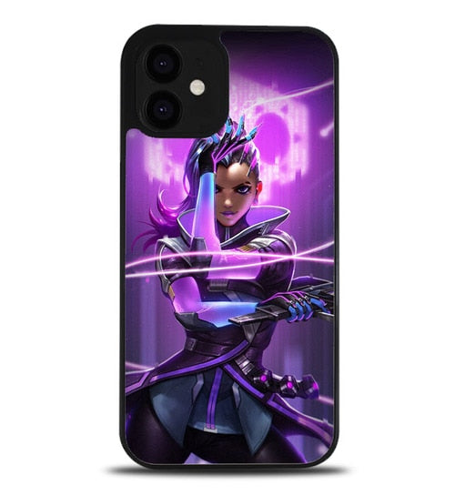 coque iphone 12/12 mini/12 pro/12 pro max Overwatch Sombra Purple X5897