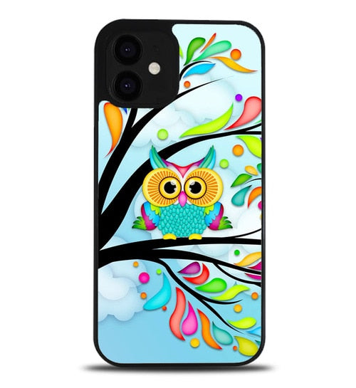 coque iphone 12/12 mini/12 pro/12 pro max Owl Blue Wallpaper L0231