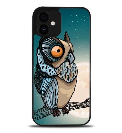 coque iphone 12/12 mini/12 pro/12 pro max Owl and Moon L1468