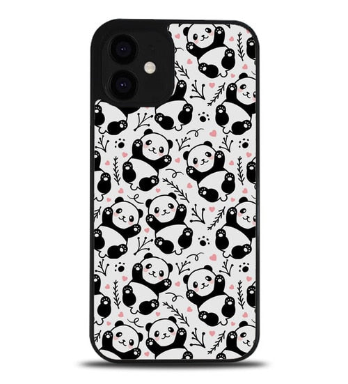 coque iphone 12/12 mini/12 pro/12 pro max panda pattern W8646