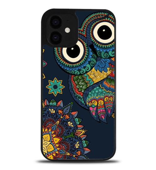 coque iphone 12/12 mini/12 pro/12 pro max Owl Mandala FF0176