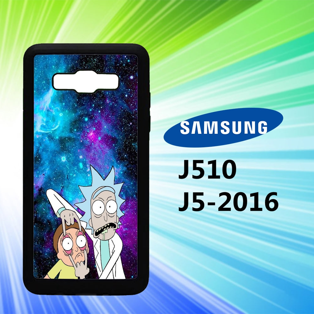 coque case J5 2016 Z9217 rick and morty wallpaper 76xY7
