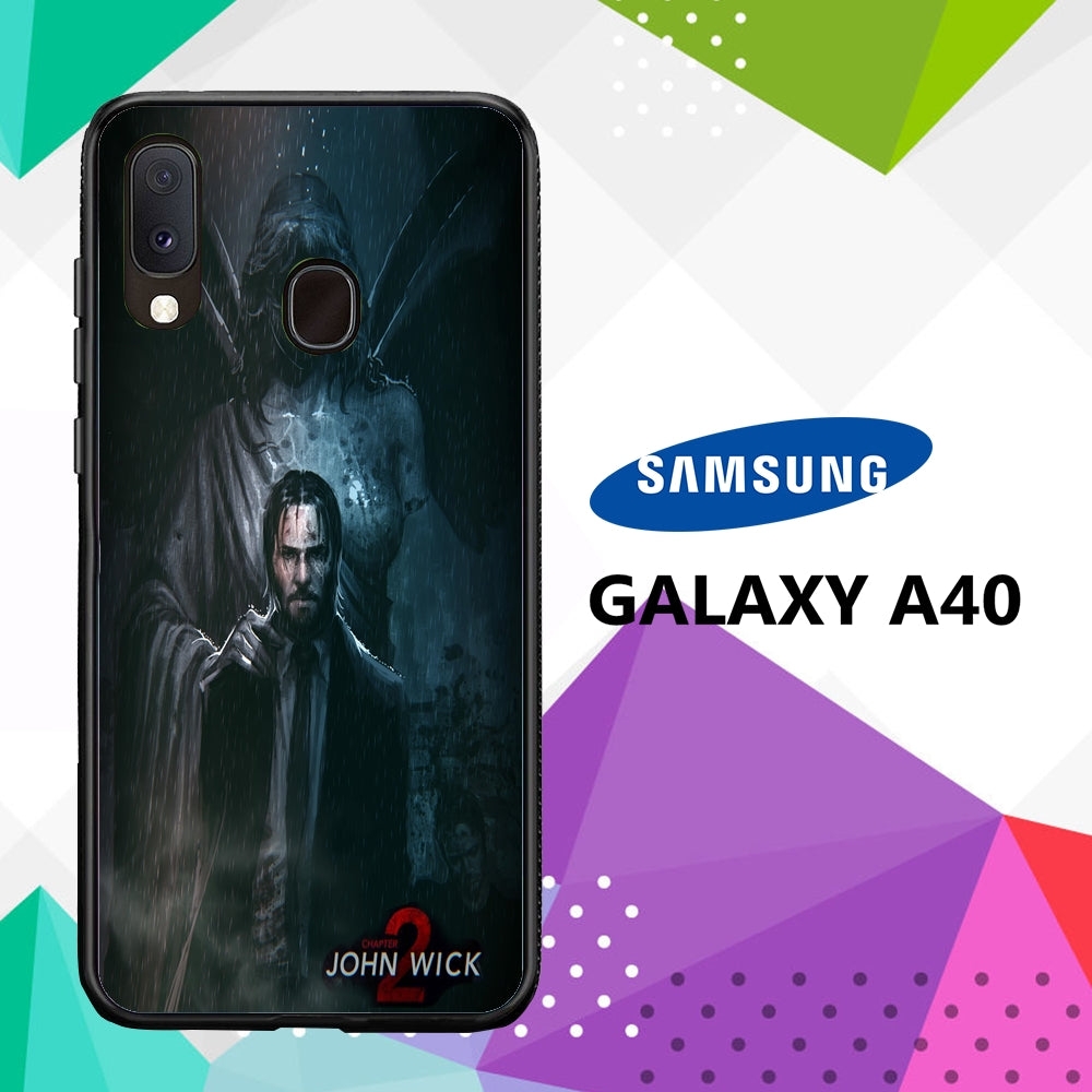 coque case samsung galaxy a40 E3291 John Wick Wallpaper 41iC8