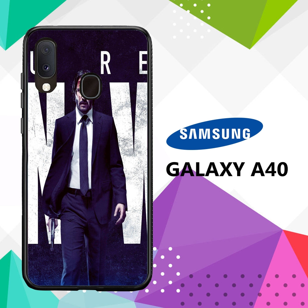 coque case samsung galaxy a40 H9415 John Wick Wallpaper 41sG5