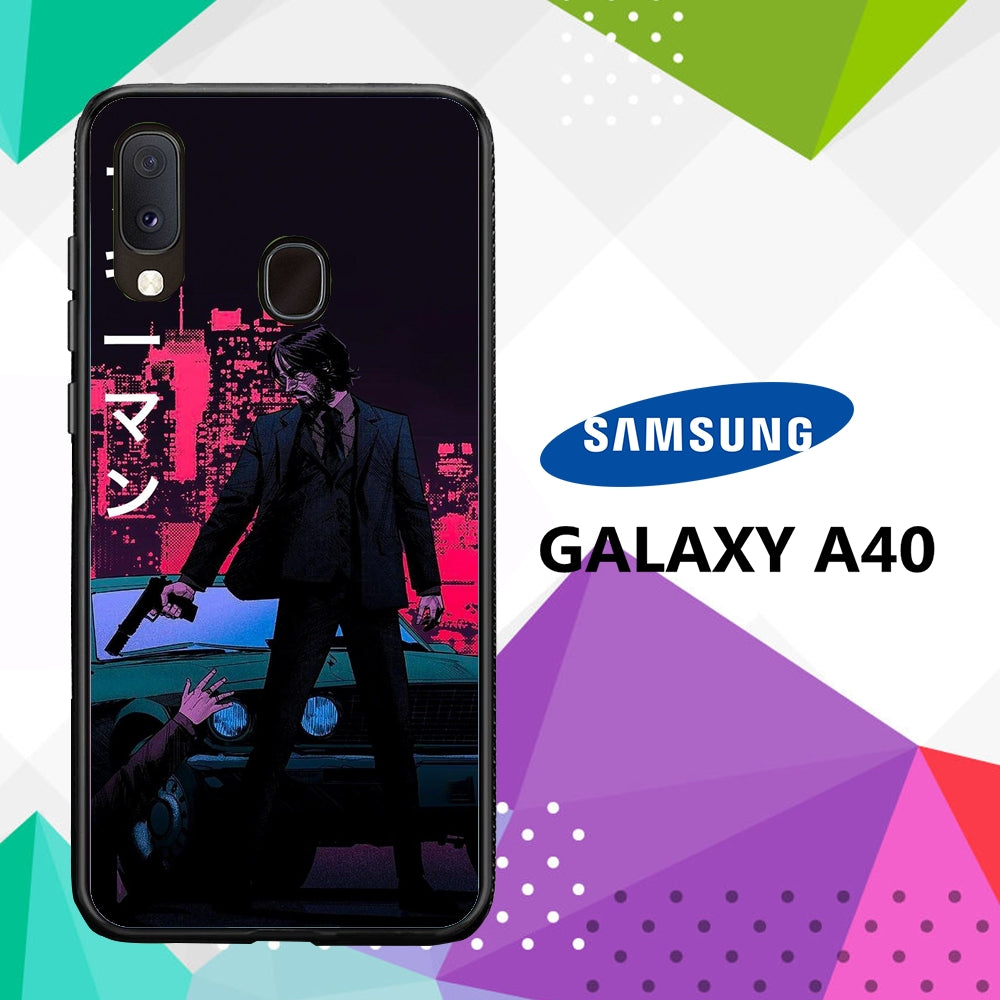 coque case samsung galaxy a40 L0756 John Wick Wallpaper 41sP5