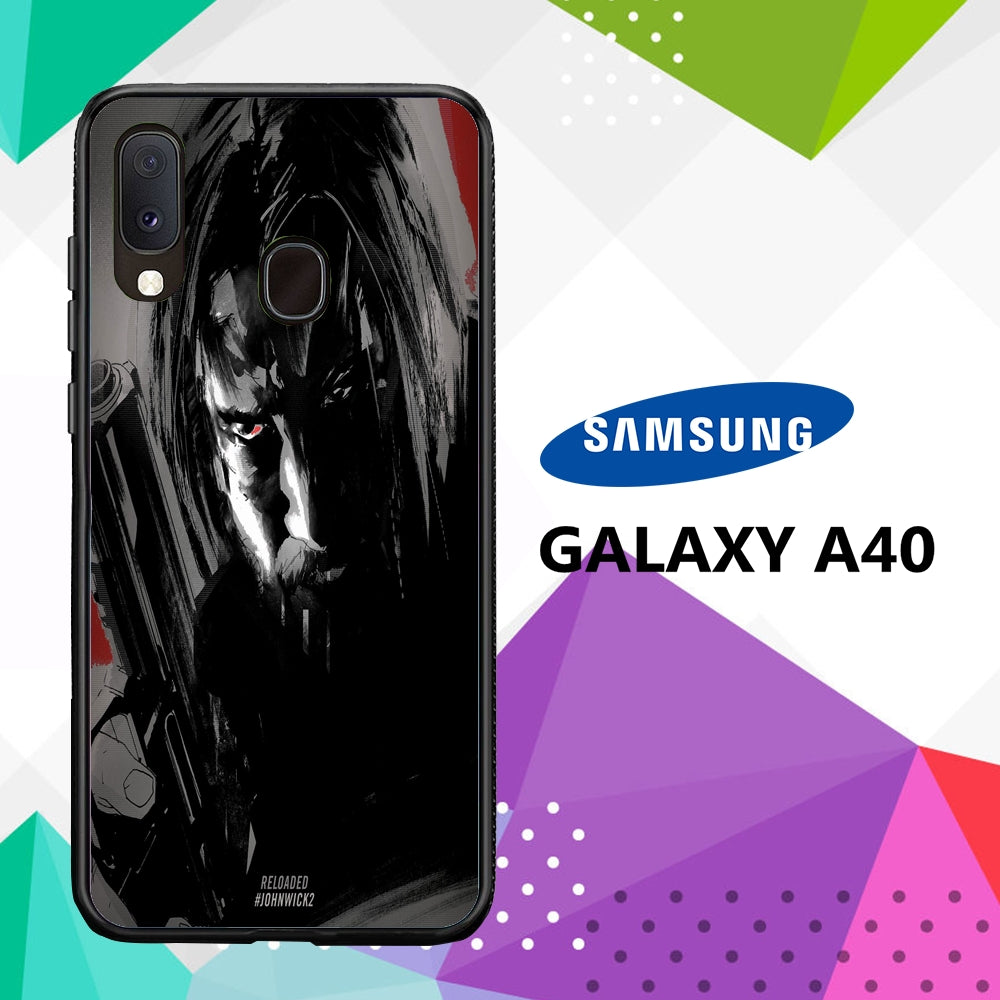 coque case samsung galaxy a40 L9561 John Wick Wallpaper 41kS3