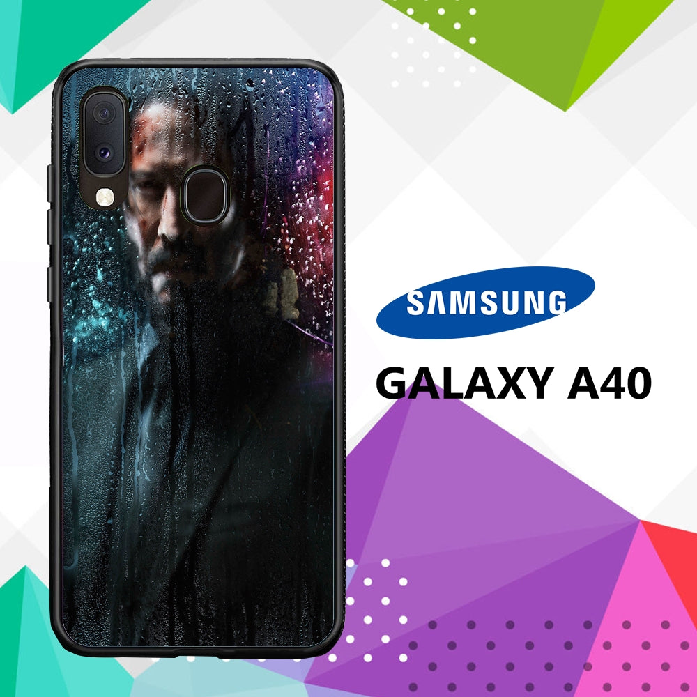 coque case samsung galaxy a40 M9896 John Wick Wallpaper 41lP0