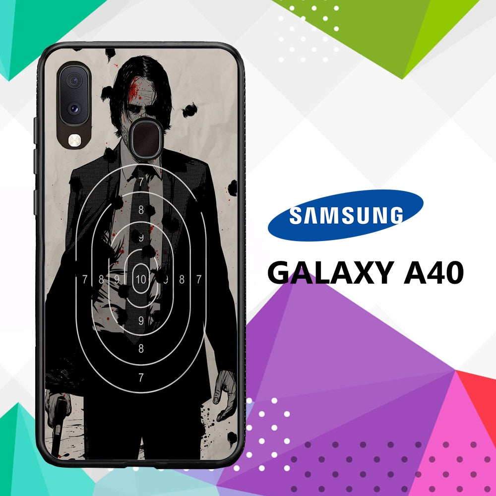 coque case samsung galaxy a40 P7080 John Wick Wallpaper 41xS9