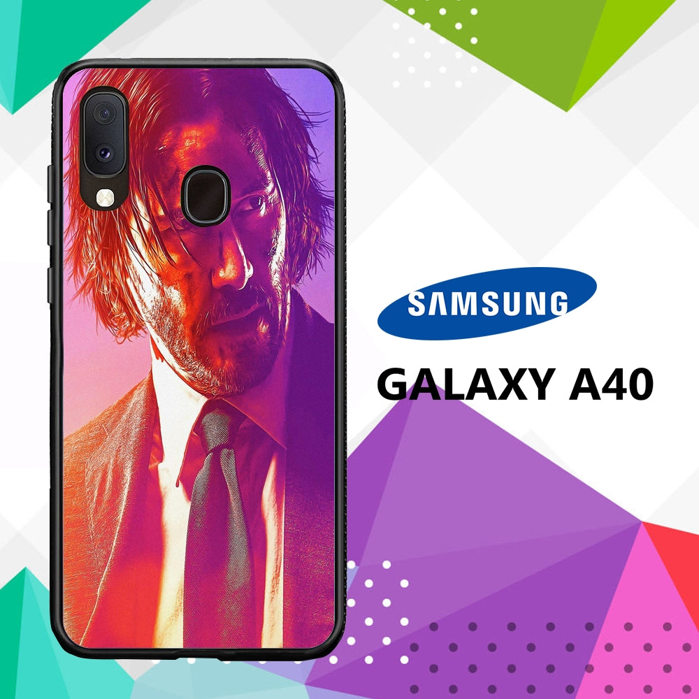 coque case samsung galaxy a40 P8250 John Wick Wallpaper 41mS8