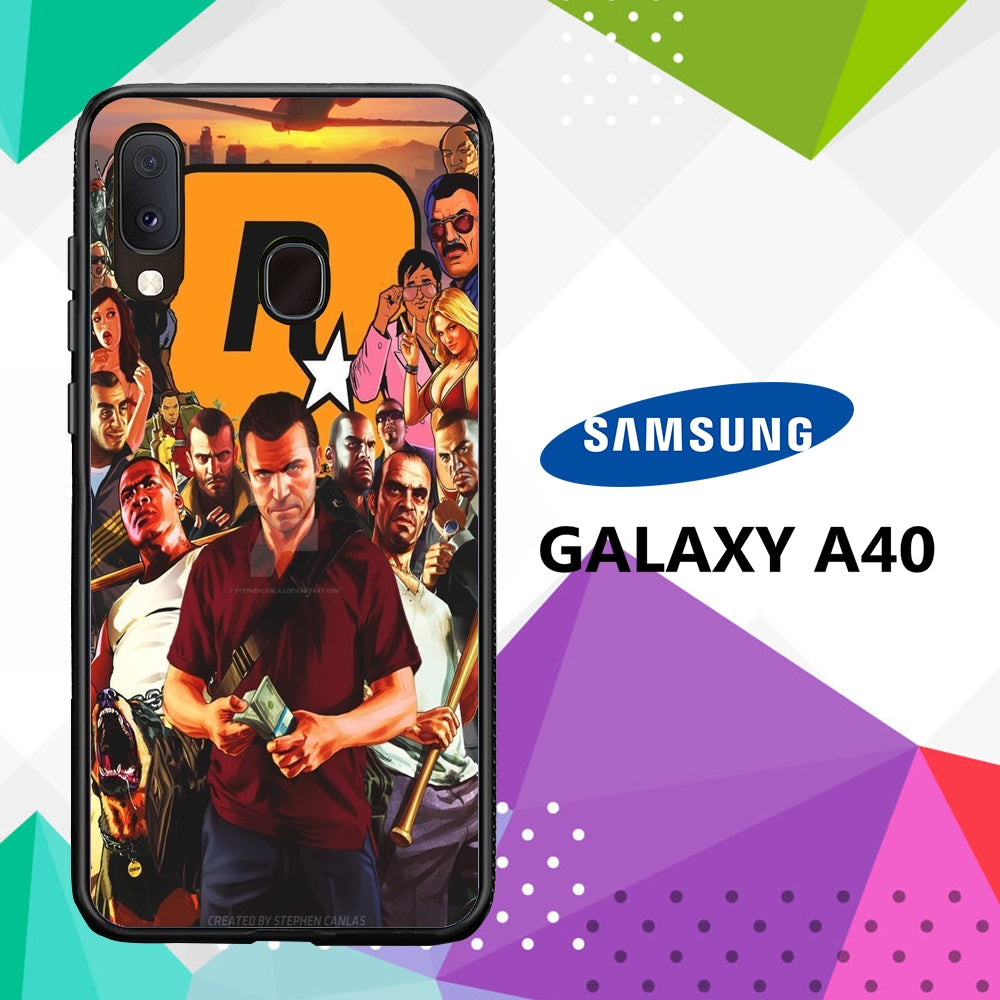 coque case samsung galaxy a40 V8595 fortnite wallpaper 32qG2