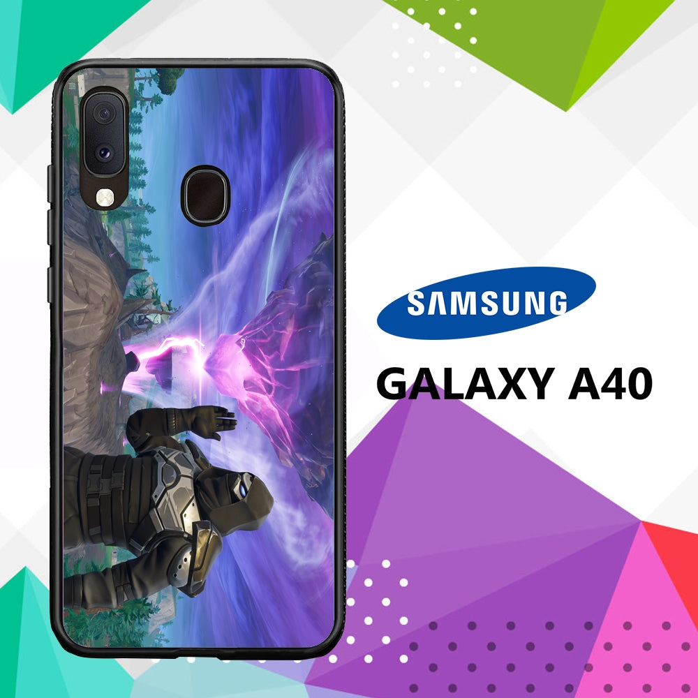 coque case samsung galaxy a40 Z3874 fortnite wallpaper 32kE1