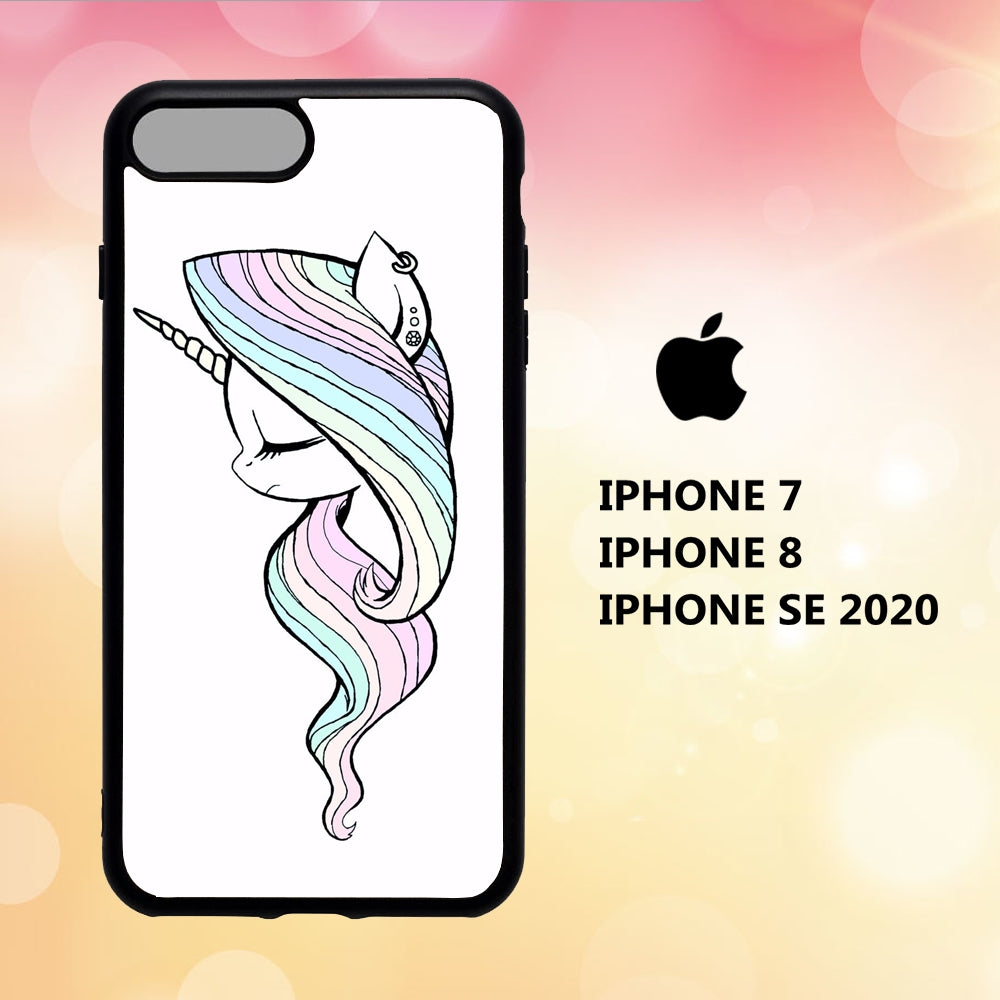 coque iphone 5 6 7 8 plus x xs xr case E2003 unicorn wallpaper 116wU2