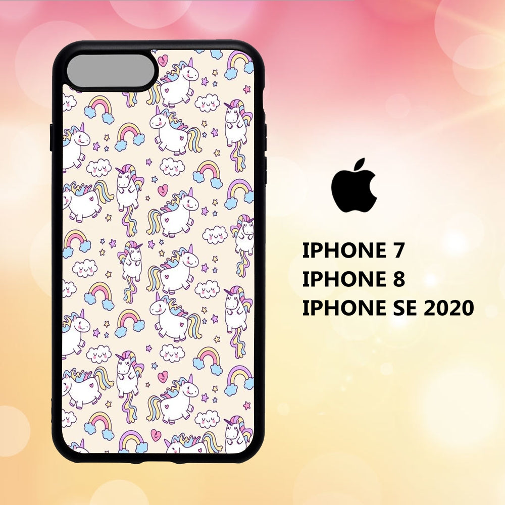 coque iphone 5 6 7 8 plus x xs xr case J1410 unicorn wallpaper 116iH2