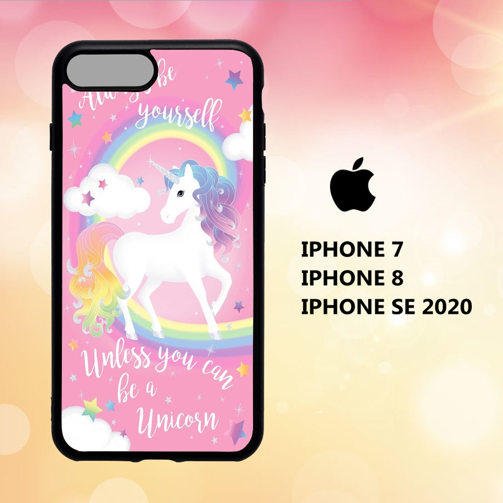 coque iphone 5 6 7 8 plus x xs xr case R6203 unicorn wallpaper 116bL2