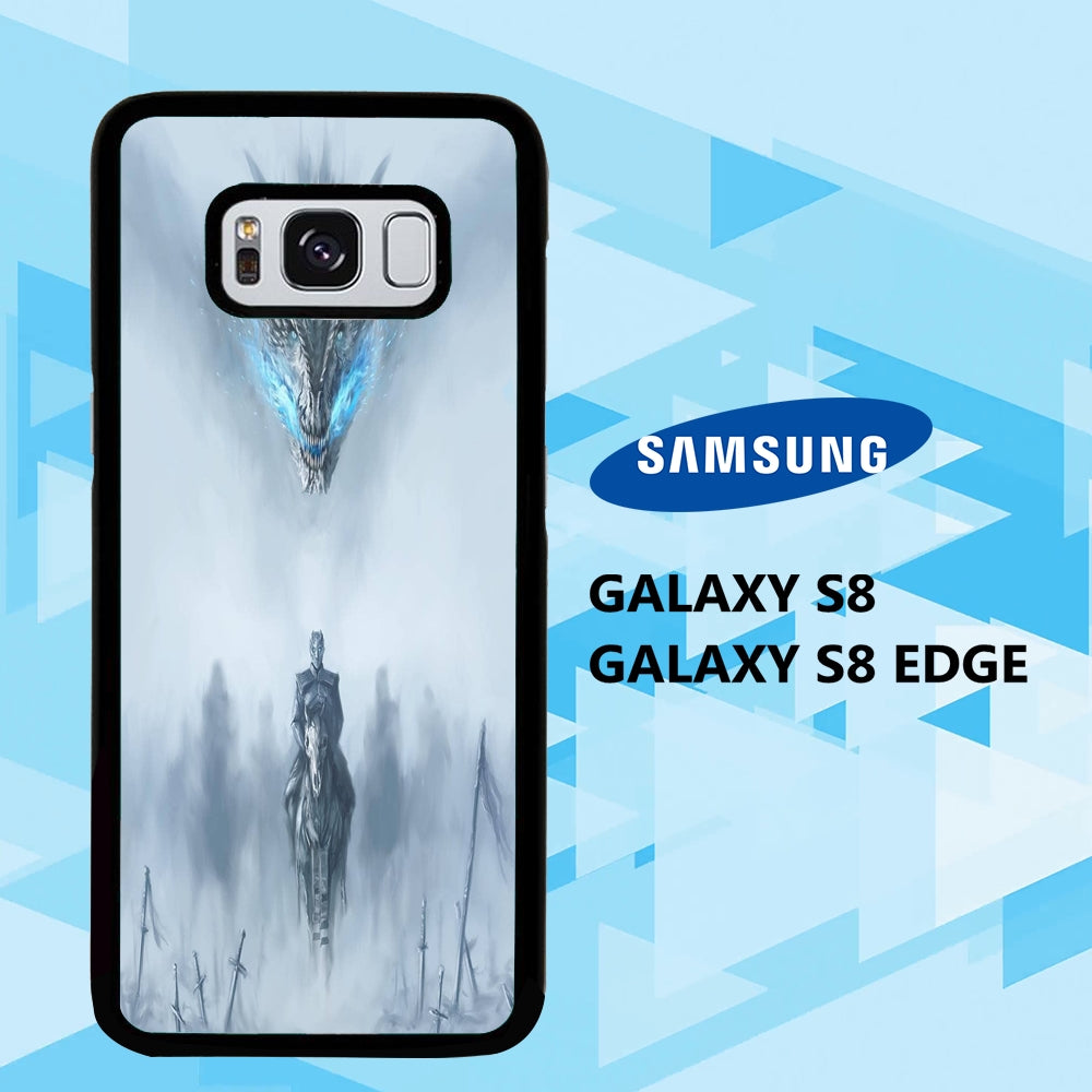 coque samsung galaxy S6 S7 S8 S9 S10 edge case F2021 night king wallpaper 78hE6