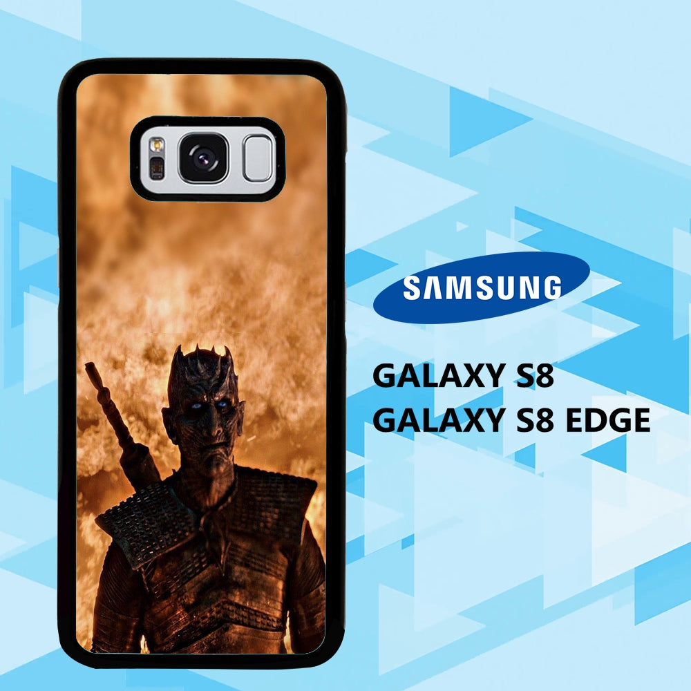 coque samsung galaxy S6 S7 S8 S9 S10 edge case M3442 night king wallpaper 78rP6