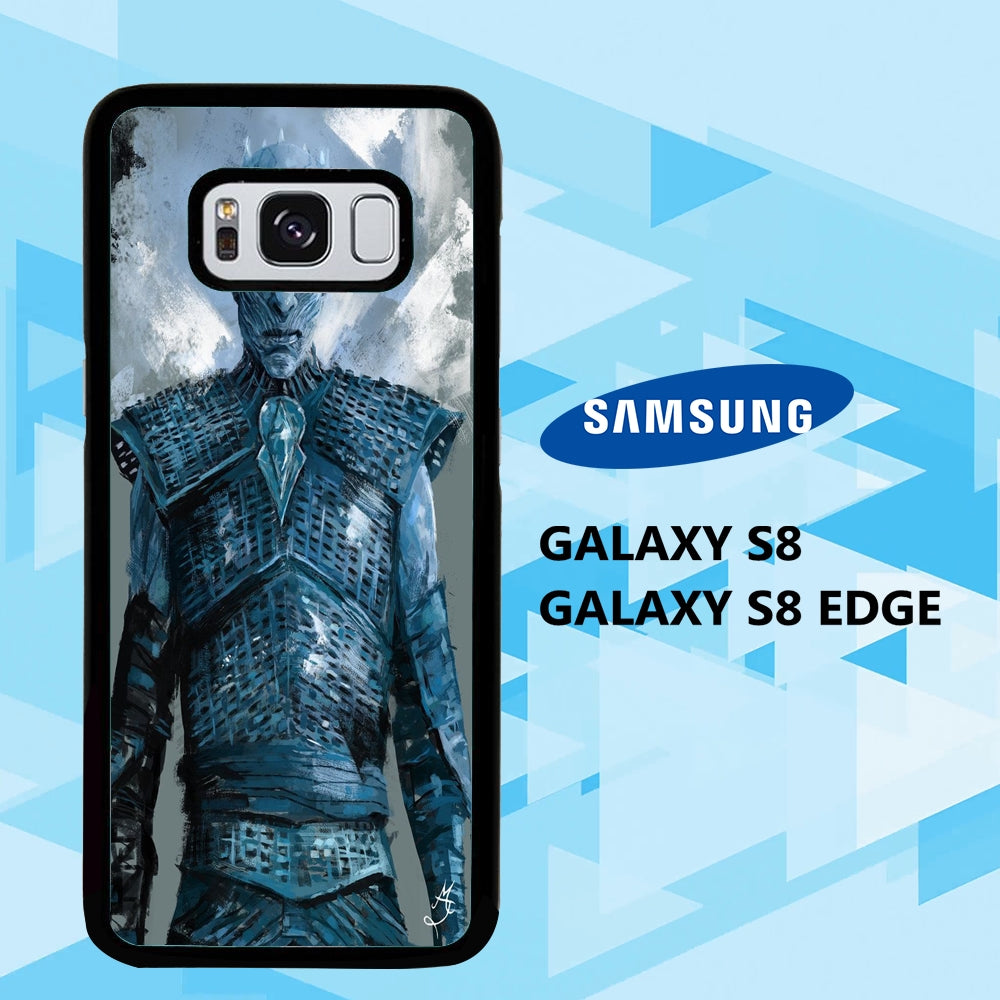 coque samsung galaxy S6 S7 S8 S9 S10 edge case X0673 night king wallpaper 78uD9