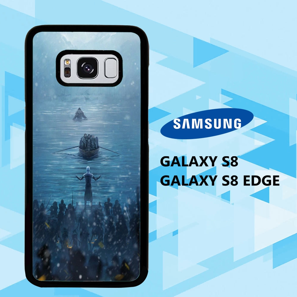 coque samsung galaxy S6 S7 S8 S9 S10 edge case Y9824 night king wallpaper 78rG9