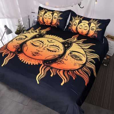 Crescent Moon Wicca Bedding Set Moonchildworld