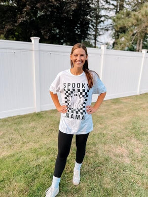 Spooky Ghost Mama Tee - Right Here At Home