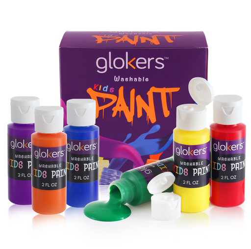 Glokers Face Paint Set - Face painting Kit Contains Cake Paints, Crayons,  Paint Brushes, Glitter, Sponges and Stencils - Sensitive Skin Face and Body  Paint - Suitable for Adults and Children